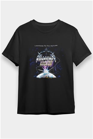 Diamond Head Baskılı Unisex Siyah Tişört