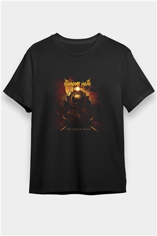 Diamond Head Baskılı Unisex Siyah Tişört