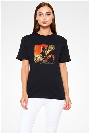 Diamond Head Baskılı Unisex Siyah Tişört