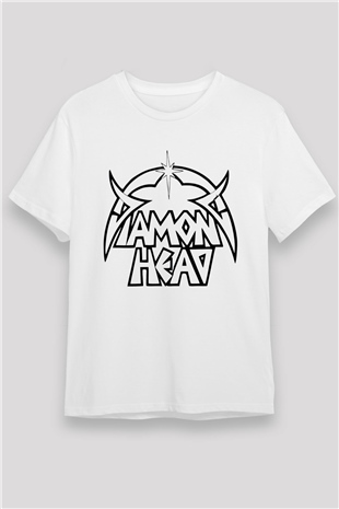 Diamond Head Beyaz Unisex Tişört T-Shirt - TişörtFabrikası