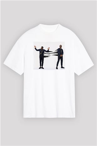Diddy Beyaz Oversize Tişört Oversize T-shirt - TişörtFabrikası