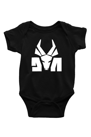 Die Antwoord Baskılı Unisex Siyah Bebek Body - Zıbın