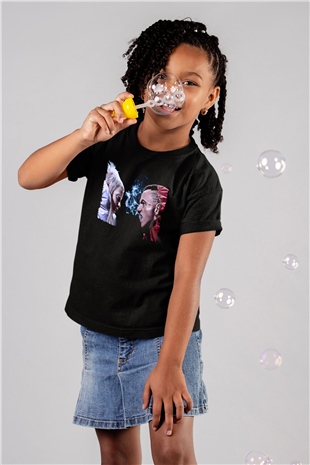 Die Antwoord Baskılı Unisex Siyah Çocuk Tişört - Tshirt