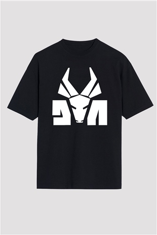 Die Antwoord Baskılı Unisex Siyah Oversize Tişört - Tshirt