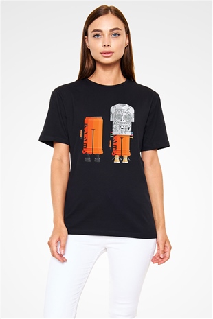 Die Antwoord Baskılı Unisex Siyah Tişört - Tshirt