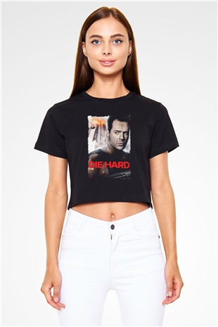 Die Hard Beyaz  Crop Top Tişört
