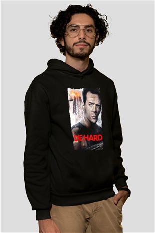 Die Hard Beyaz Unisex Hoodie