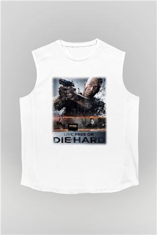 Die Hard Beyaz Unisex Kolsuz Tişört