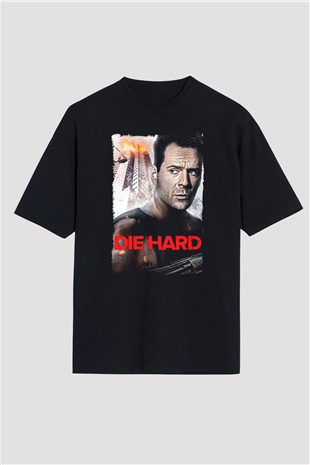 Die Hard Beyaz Oversize Tişört Oversize T-shirt