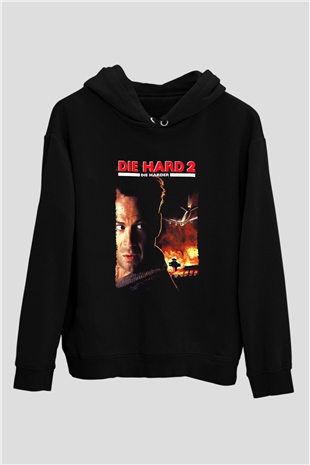 Die Hard Siyah Unisex Hoodie