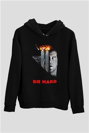 Die Hard Siyah Unisex Hoodie