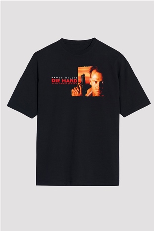 Die Hard Siyah Oversize Tişört Oversize T-shirt
