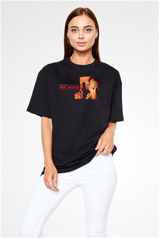 Die Hard Siyah Oversize Tişört Oversize T-shirt