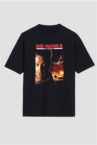 Die Hard Siyah Oversize Tişört Oversize T-shirt