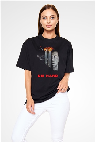Die Hard Siyah Oversize Tişört Oversize T-shirt