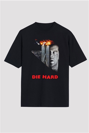 Die Hard Siyah Oversize Tişört Oversize T-shirt