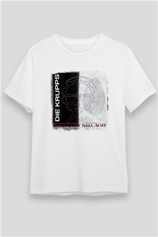 Die Krupps Baskılı Unisex Beyaz Tişört
