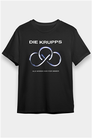 Die Krupps Siyah Unisex Tişört T-Shirt - TişörtFabrikası