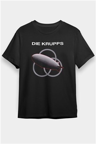 Die Krupps Siyah Unisex Tişört T-Shirt - TişörtFabrikası