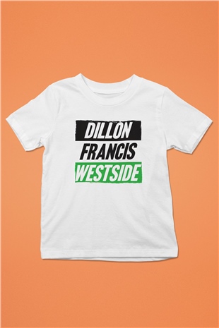 Dillion Francis Beyaz Unisex Çocuk Tişört