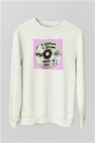 Dillion Francis Beyaz Unisex Sweatshirt