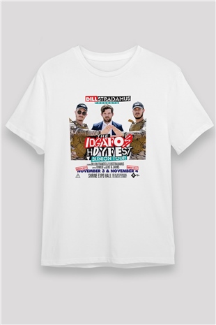 Dillion Francis Beyaz Unisex Tişört T-Shirt - TişörtFabrikası