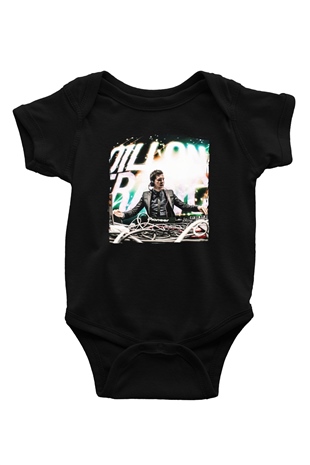 Dillion Francis Siyah Bebek Body - Zıbın