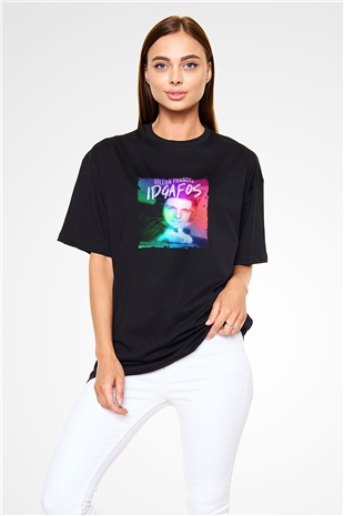 Dillon Francis Baskılı Unisex Oversize Siyah Tişört