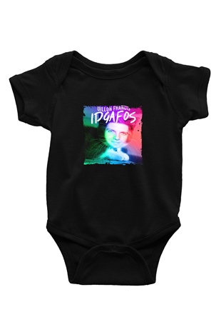 Dillon Francis Baskılı Unisex Siyah Bebek Body - Zıbın