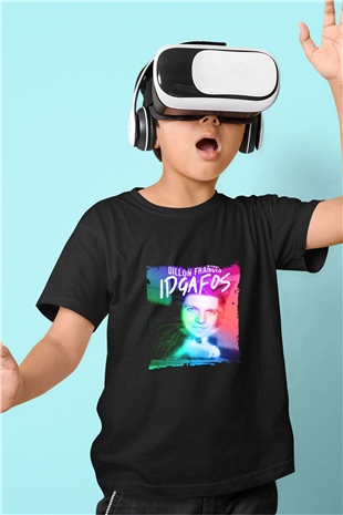 Dillon Francis Baskılı Unisex Siyah Çocuk Tişört