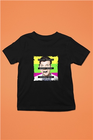 Dillon Francis Baskılı Unisex Siyah Çocuk Tişört