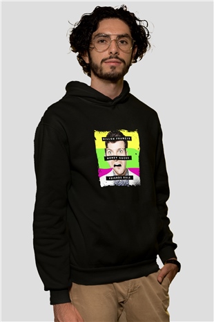 Dillon Francis Baskılı Unisex Siyah Hoodie