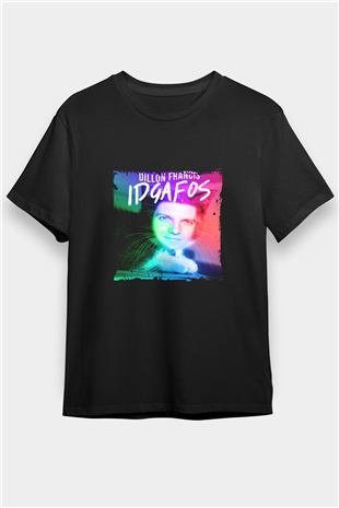 Dillon Francis Baskılı Unisex Siyah Tişört