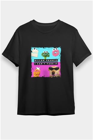 Dillon Francis Baskılı Unisex Siyah Tişört