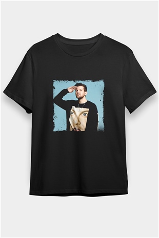 Dillon Francis Baskılı Unisex Siyah Tişört