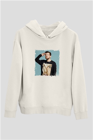 Dillon FrancisBaskılı Beyaz Hoodie