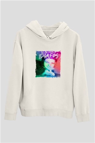 Dillon FrancisBaskılı Beyaz Hoodie