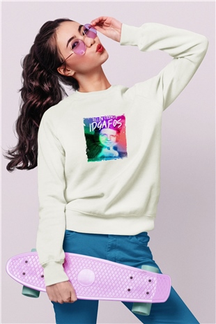 Dillon FrancisBaskılı Beyaz Sweatshirt