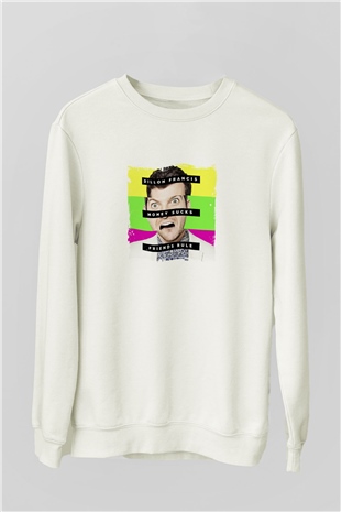 Dillon FrancisBaskılı Beyaz Sweatshirt