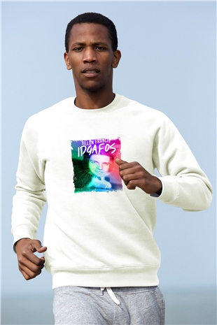 Dillon FrancisBaskılı Beyaz Sweatshirt