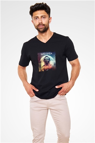 Dimitri Vegas & Like Mike Baskılı Unisex Siyah V Yaka Tişört