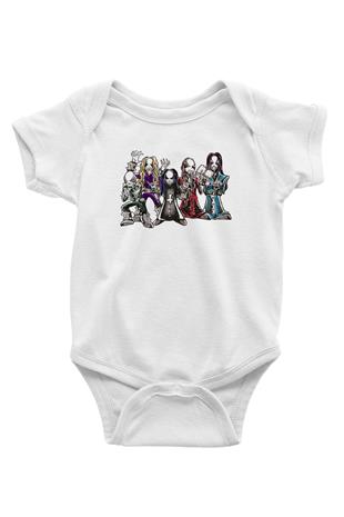 Dimmu Borgir Baskılı Beyaz Unisex Bebek Body - Zıbın