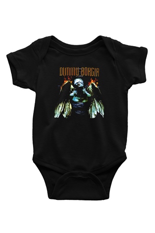 Dimmu Borgir Baskılı Unisex Siyah Bebek Body - Zıbın