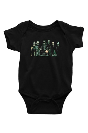 Dimmu Borgir Baskılı Unisex Siyah Bebek Body - Zıbın