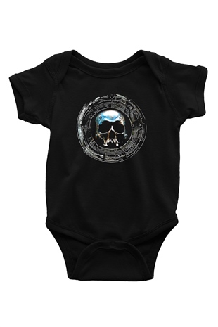 Dimmu Borgir Baskılı Unisex Siyah Bebek Body - Zıbın