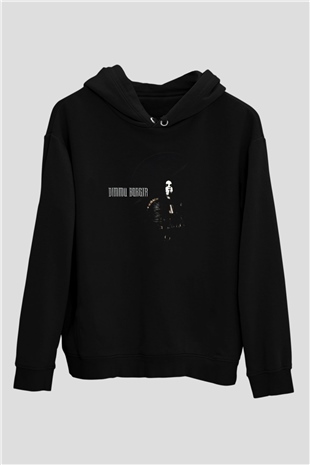 Dimmu Borgir Baskılı Unisex Siyah Kapüşonlu Sweatshirt