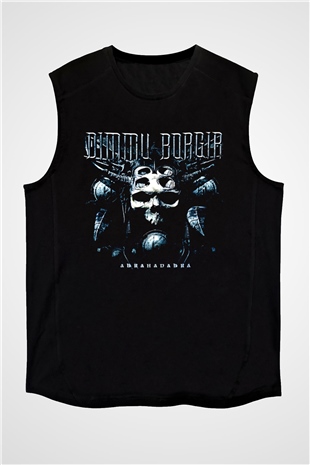 Dimmu Borgir Baskılı Unisex Siyah Kolsuz Tişört - Tshirt