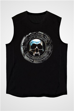 Dimmu Borgir Baskılı Unisex Siyah Kolsuz Tişört - Tshirt