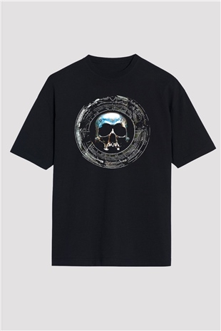 Dimmu Borgir Baskılı Unisex Siyah Oversize Tişört - Tshirt