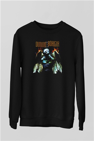 Dimmu Borgir Baskılı Unisex Siyah Sweatshirt